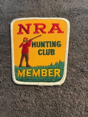NRA Hunting Club Member Embroidered Patch - Yellow/Green/Red